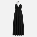 Valeniri | Women's Halter Maxi Dress Elegant Open Back Dress