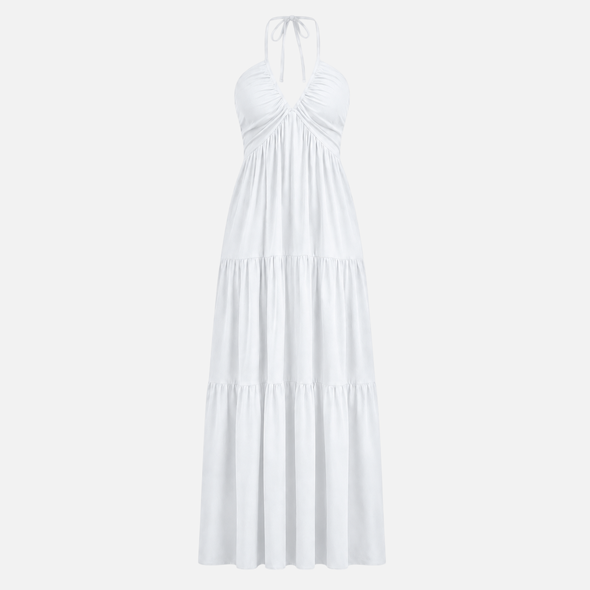 Valeniri | Women's Halter Maxi Dress Elegant Open Back Dress