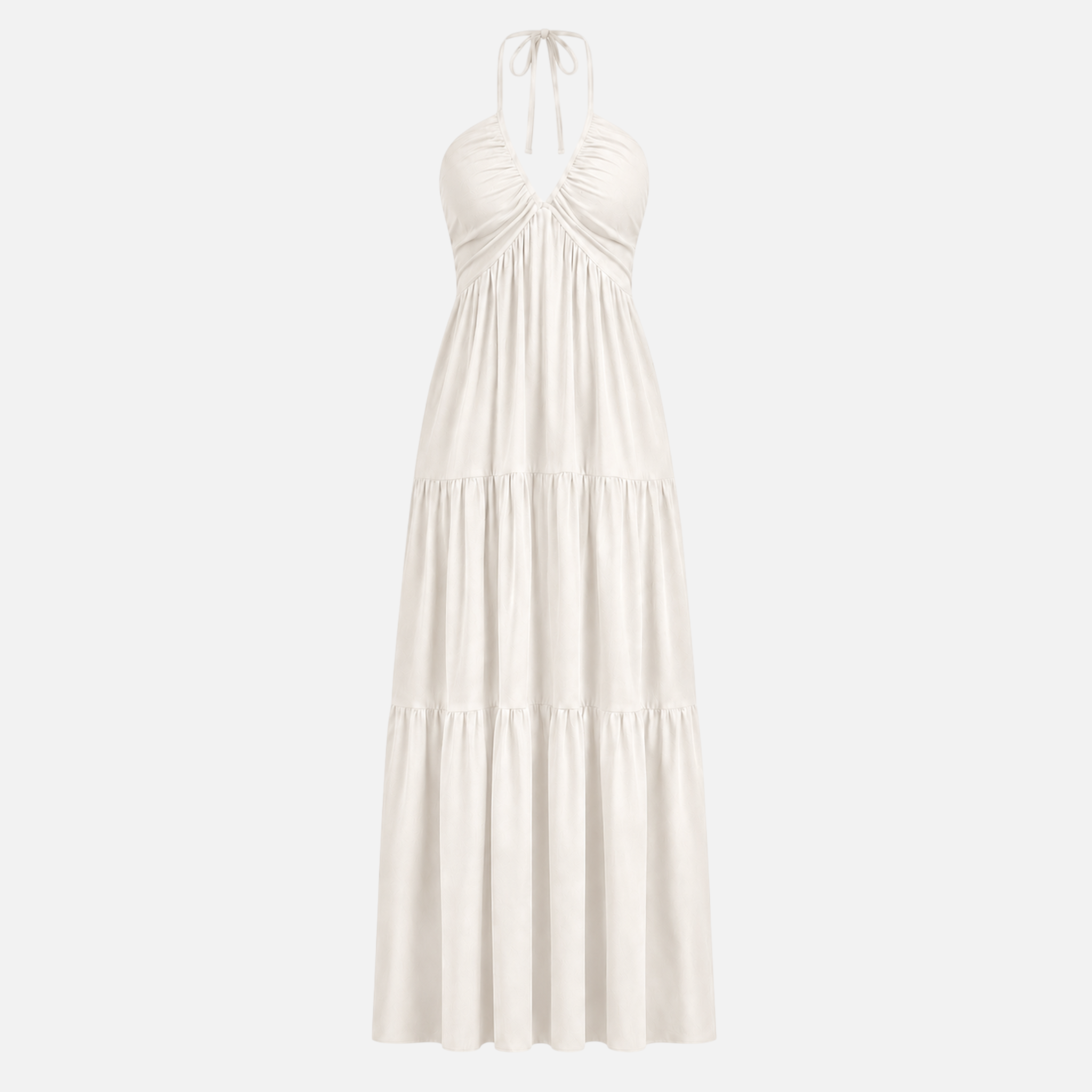 Valeniri | Women's Halter Maxi Dress Elegant Open Back Dress