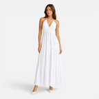 Valeniri | Women's Halter Maxi Dress Elegant Open Back Dress