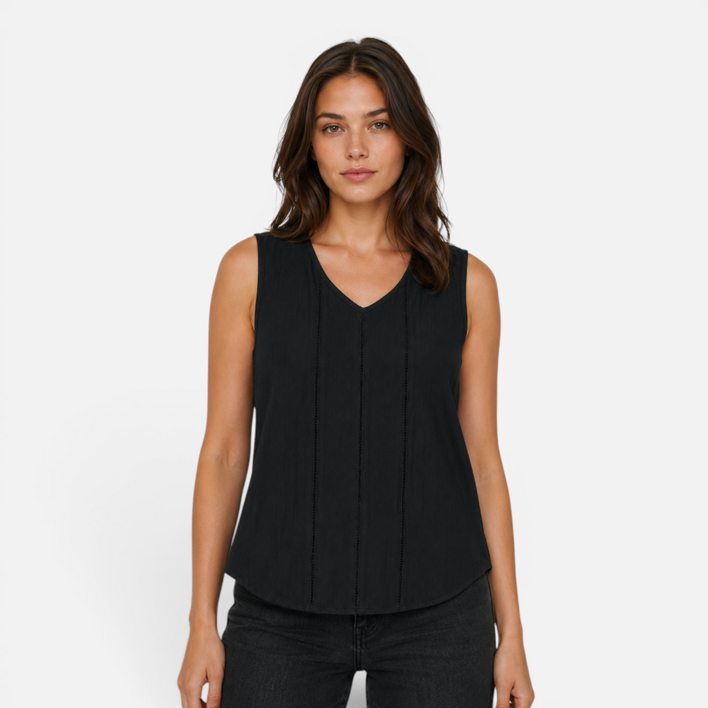 Valeniri | Women's Sleeveless Lace Tank Top Hollow Out Casual Cami