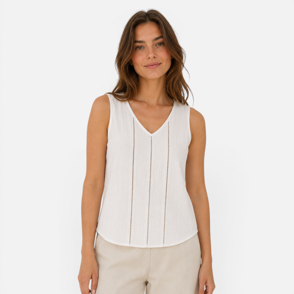 Valeniri | Women's Sleeveless Lace Tank Top Hollow Out Casual Cami