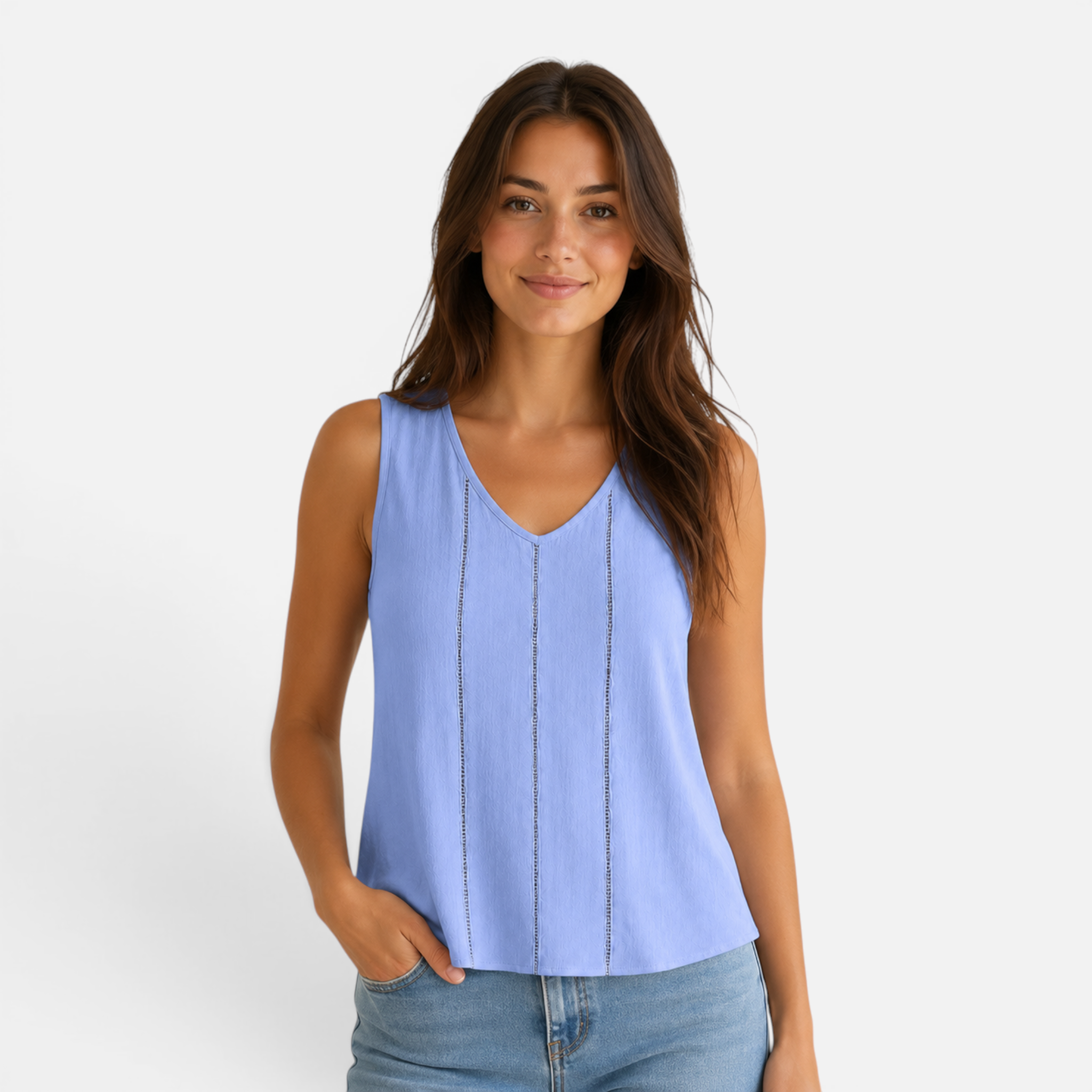 Valeniri | Women's Sleeveless Lace Tank Top Hollow Out Casual Cami