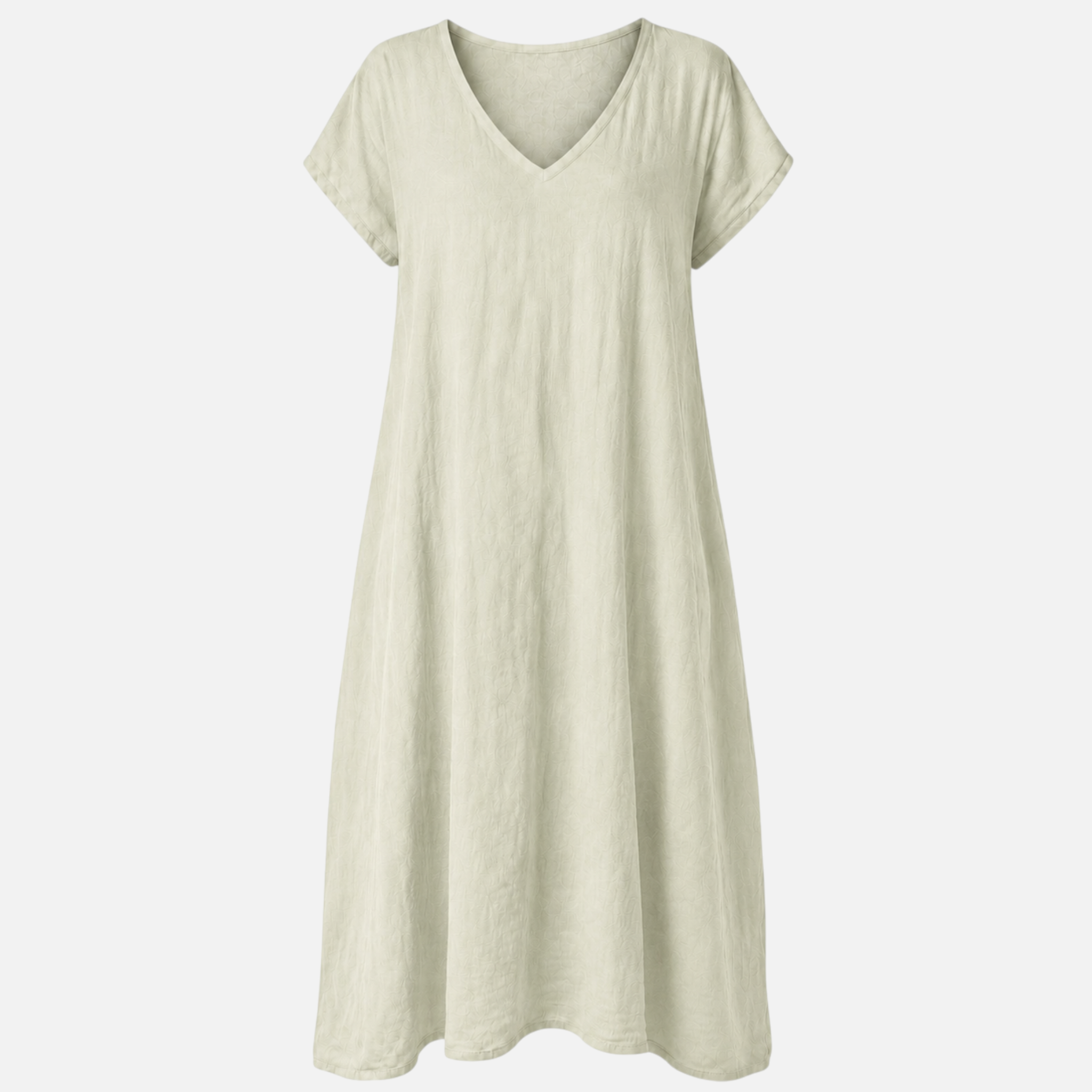 Valeniri | Women's Cotton Linen Casual Dress – Breathable Short Sleeve Dress