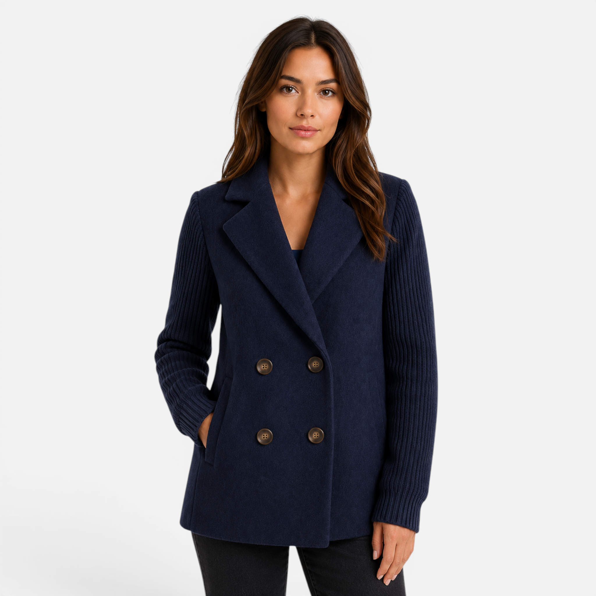 Valeniri | Women's Double Breasted Lapel Blazer Jacket Classic Fit