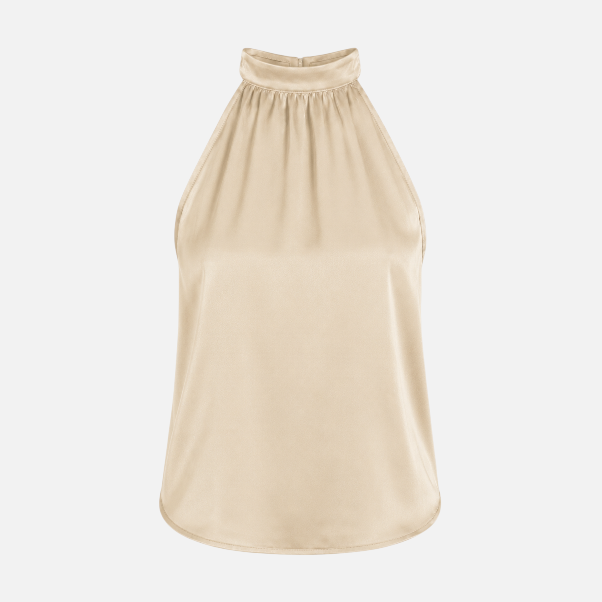 Valeniri | Women's Satin Halter Top Sleeveless Elegant Blouse