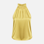 Valeniri | Women's Satin Halter Top Sleeveless Elegant Blouse