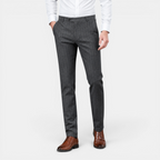Valeniri | Men's Classic Striped Formal Trousers Tailored Fit Pants