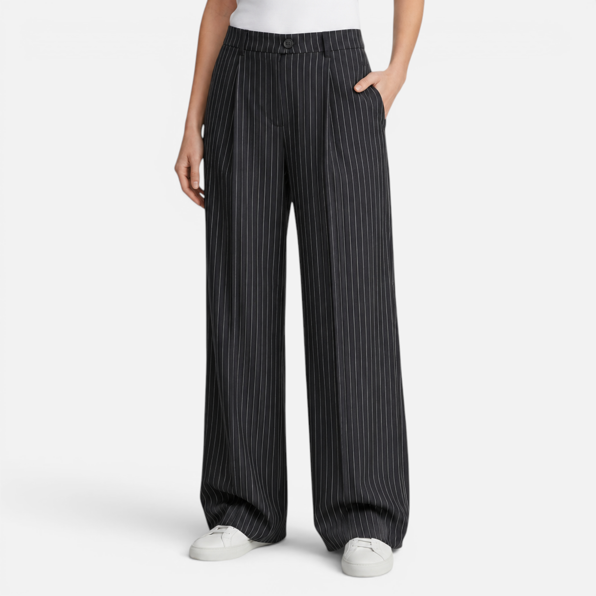 Valeniri | Women's Pleated High Waist Pants – Classic Tailored Trousers