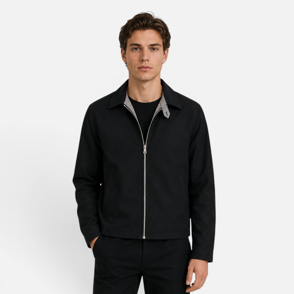 Valeniri | Men's Houndstooth Summer Jacket Lightweight Tailored Casual