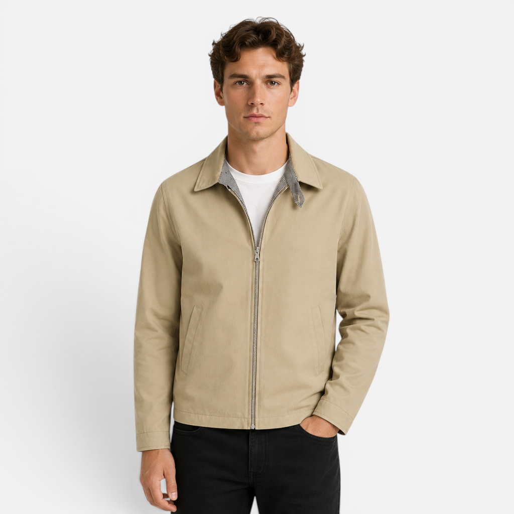 Valeniri | Men's Houndstooth Summer Jacket Lightweight Tailored Casual