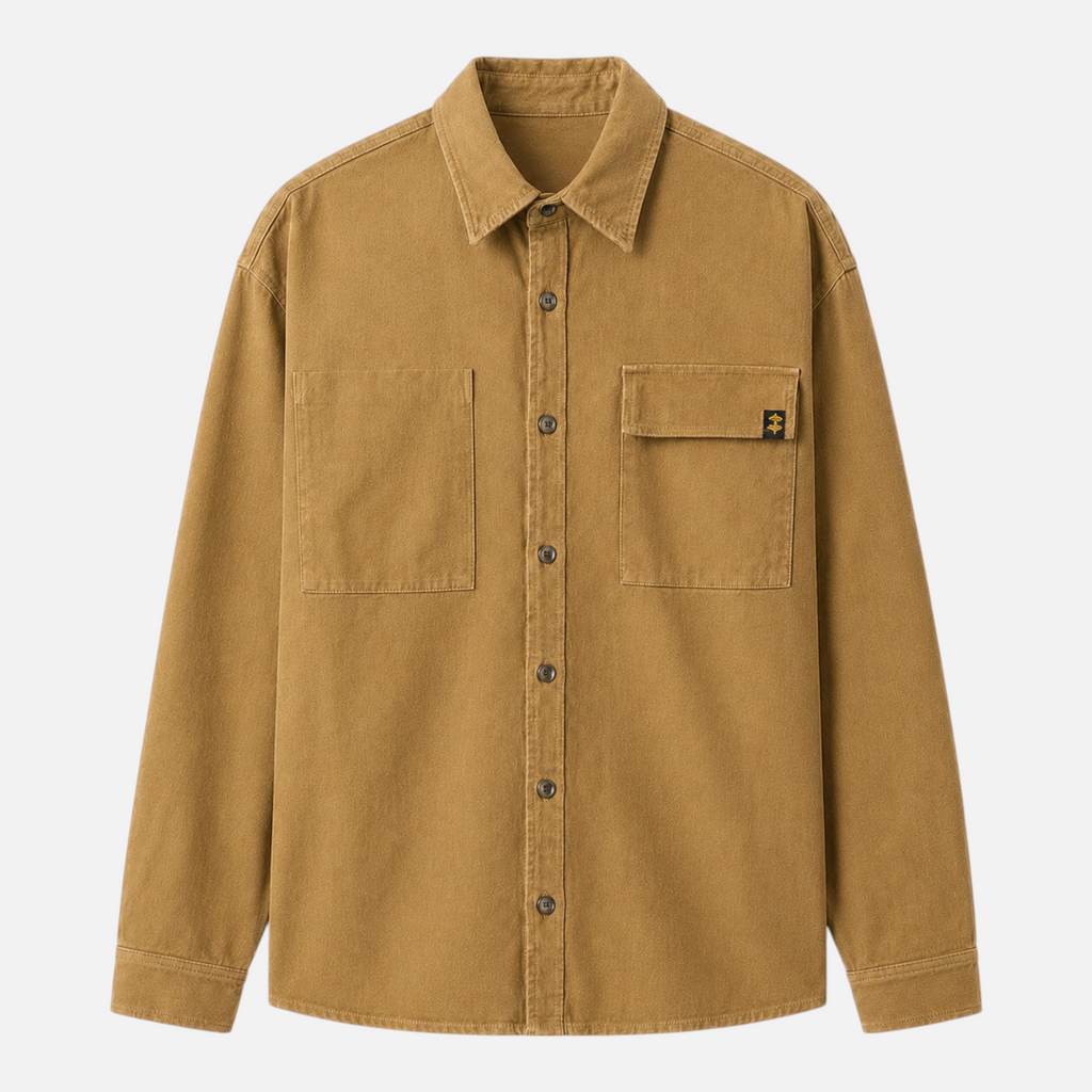 Valeniri | Men's Cotton Overshirt – Long Sleeve Jacket