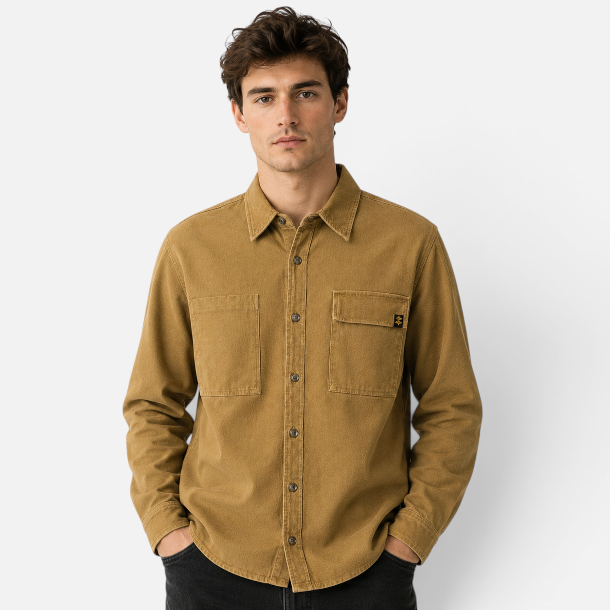 Valeniri | Men's Cotton Overshirt – Long Sleeve Jacket