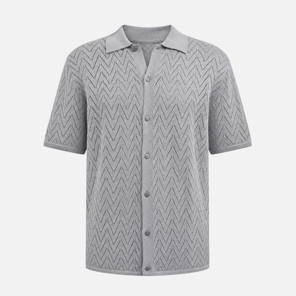 Valeniri | Men's Hollow Shirt Design Lightweight Resort Wear
