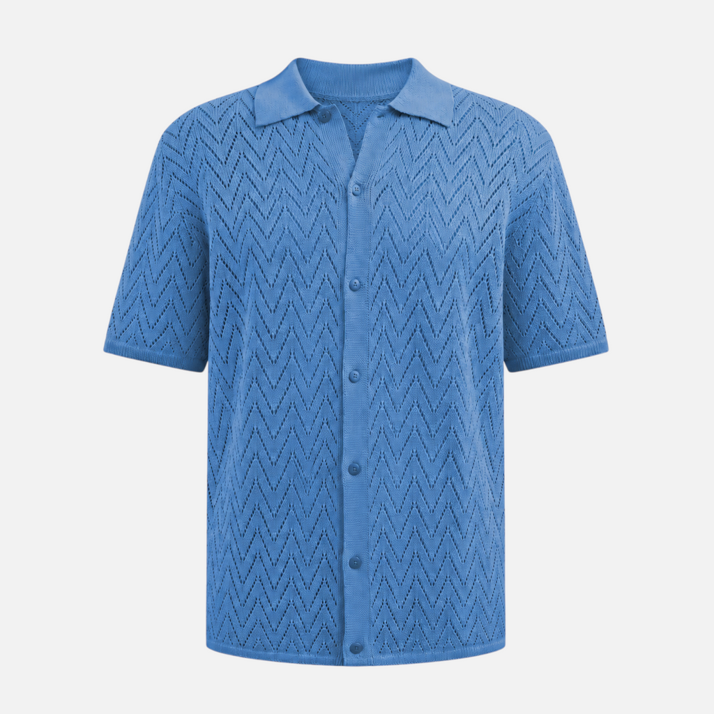 Valeniri | Men's Hollow Shirt Design Lightweight Resort Wear