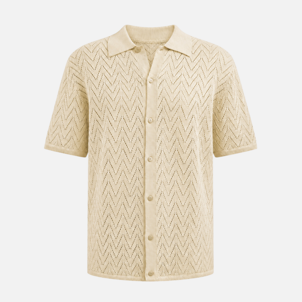 Valeniri | Men's Hollow Shirt Design Lightweight Resort Wear