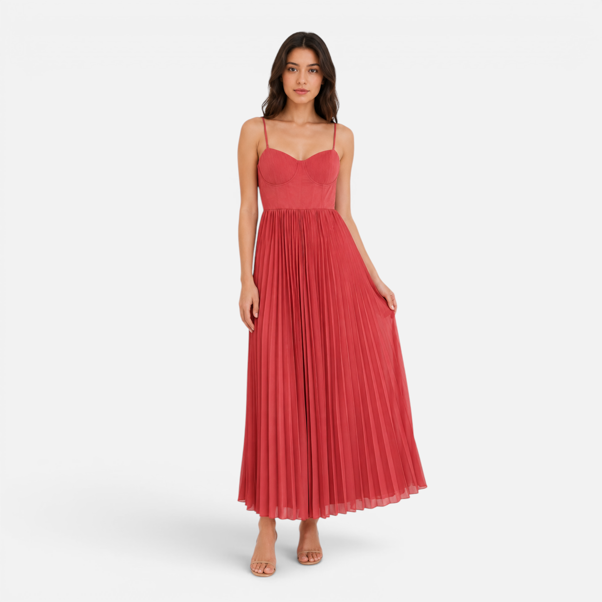 Valeniri | Women's Corset Dress Sleeveless Slim Fit Backless Midi Dress