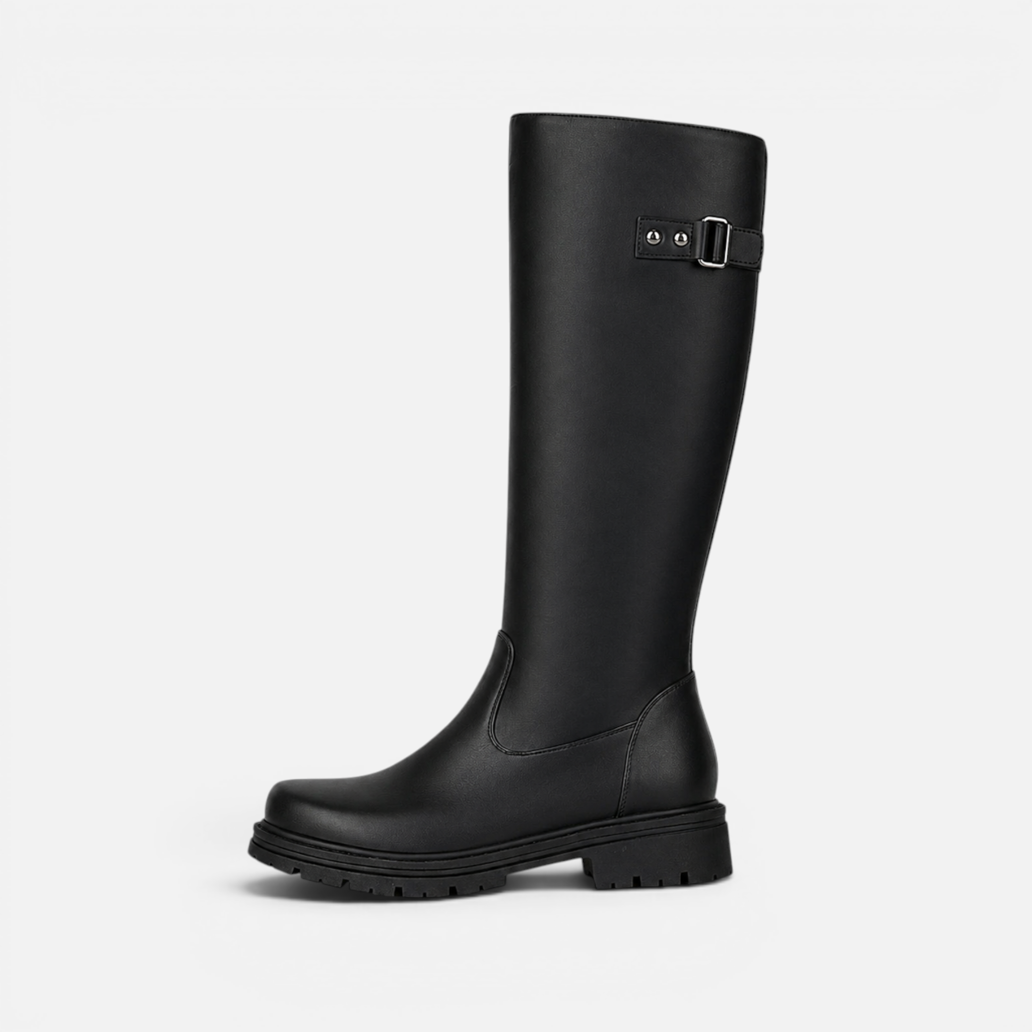 Valeniri | Women's Classic Knee High Buckle Riding Boots