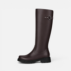 Valeniri | Women's Classic Knee High Buckle Riding Boots