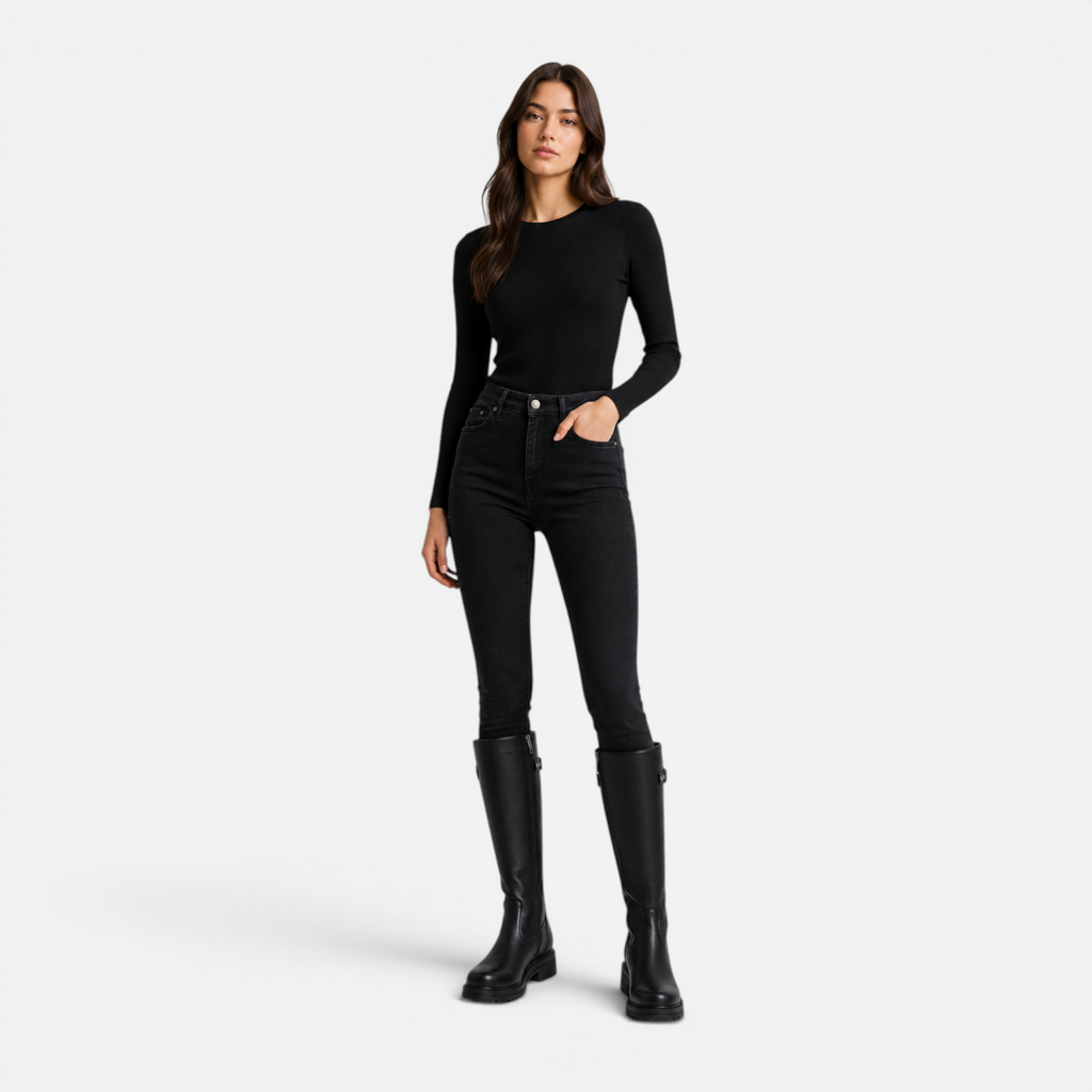 Valeniri | Women's Classic Knee High Buckle Riding Boots