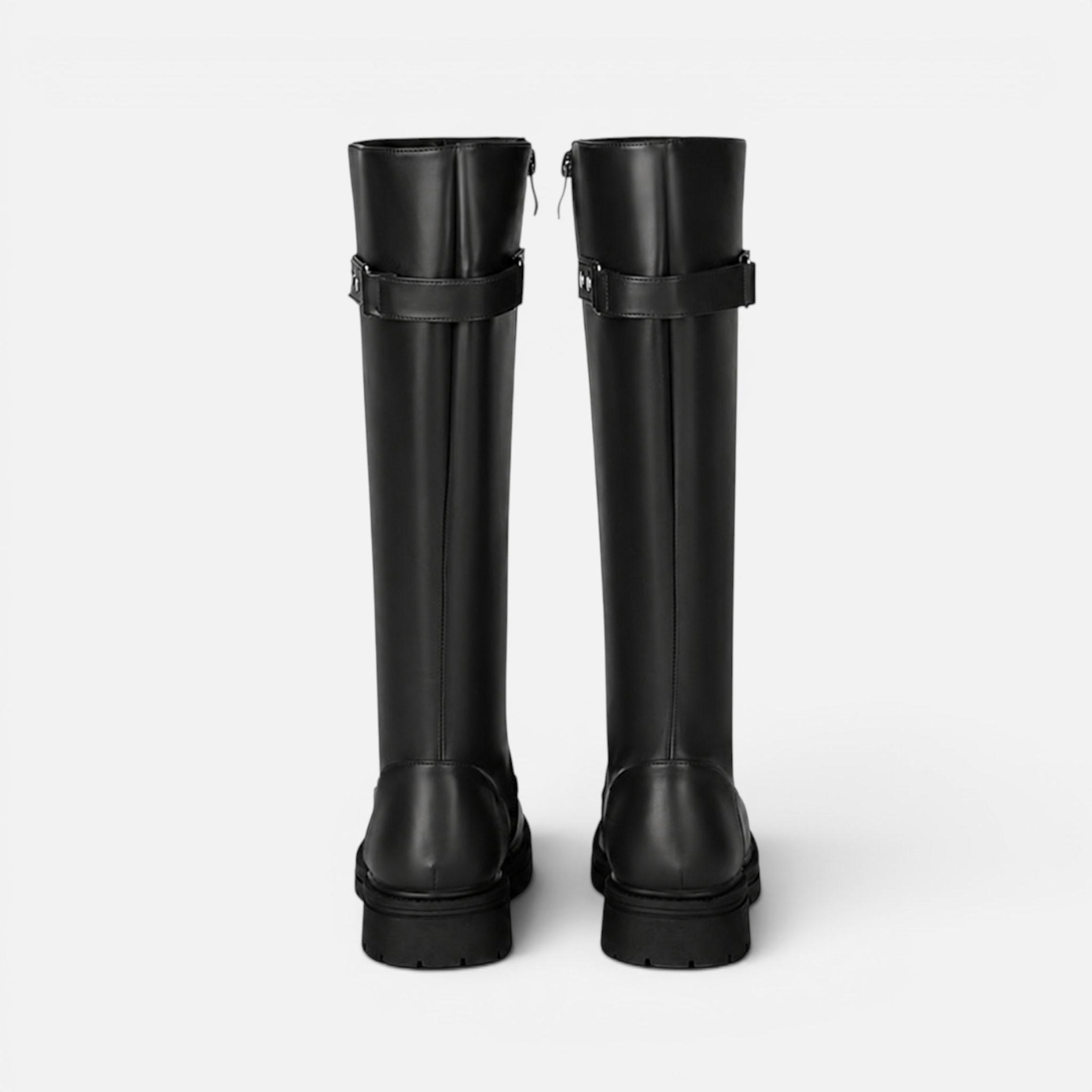 Valeniri | Women's Classic Knee High Buckle Riding Boots
