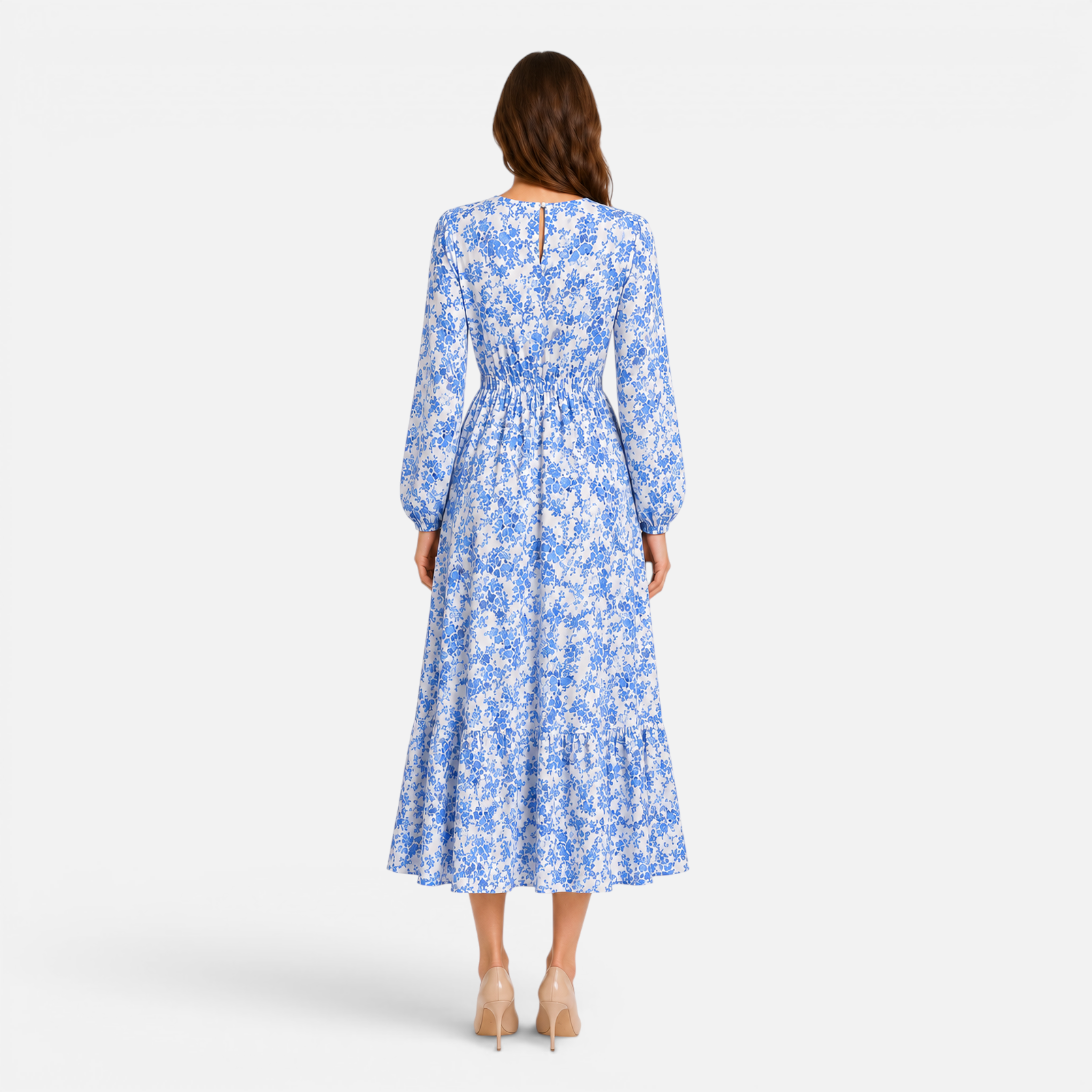 Valeniri | Women's Long Sleeve Ruffle Dress Elegant Casual Outfit