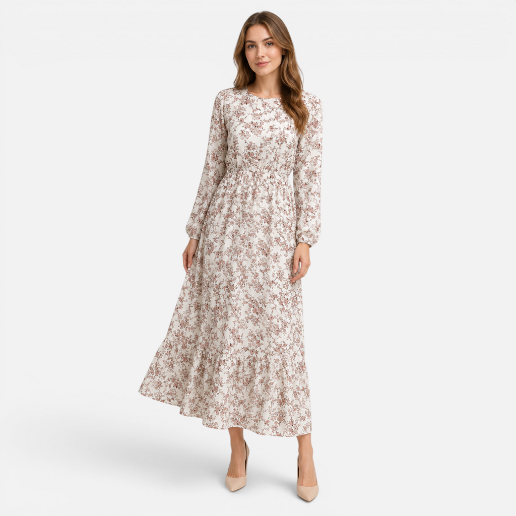 Valeniri | Women's Long Sleeve Ruffle Dress Elegant Casual Outfit