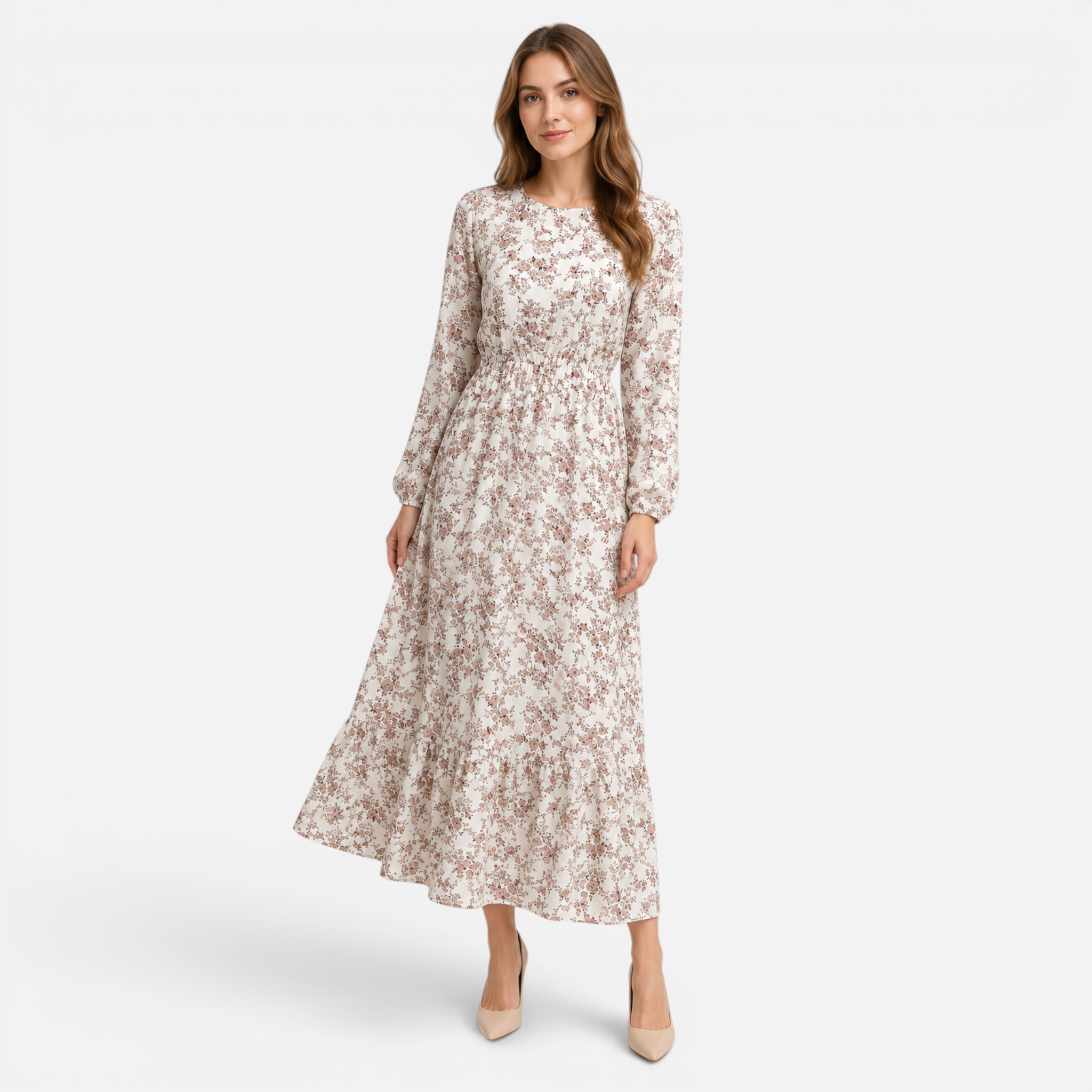 Valeniri | Women's Long Sleeve Ruffle Dress Elegant Casual Outfit