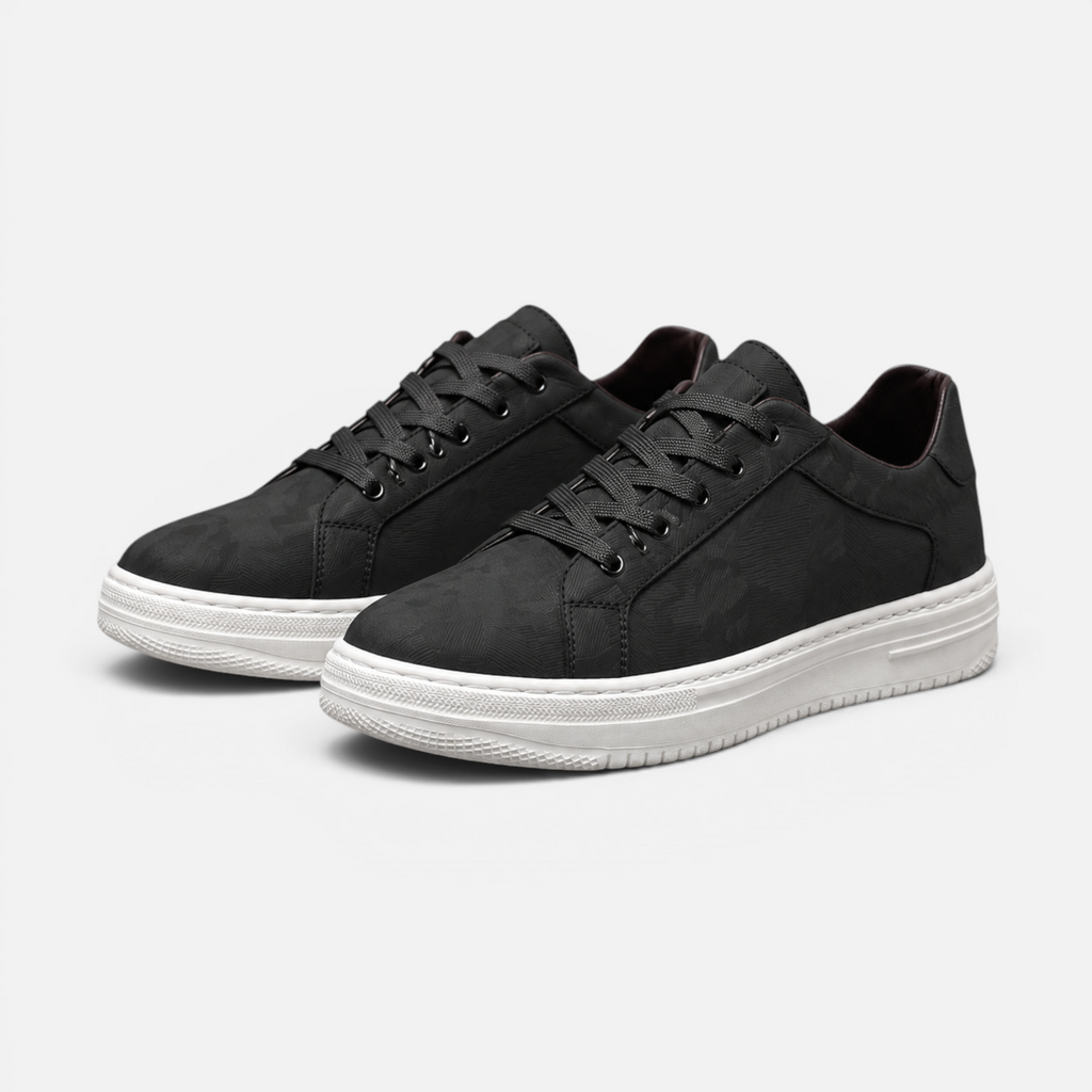Valeniri Men's Low Top Casual Sneakers Microfiber Comfort Walking Shoes