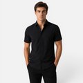 Valeniri | Men's Wrinkle Resistant Stretch Short Sleeve Button-Up Shirt