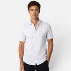 Valeniri | Men's Wrinkle Resistant Stretch Short Sleeve Button-Up Shirt