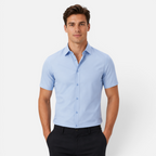 Valeniri | Men's Wrinkle Resistant Stretch Short Sleeve Button-Up Shirt