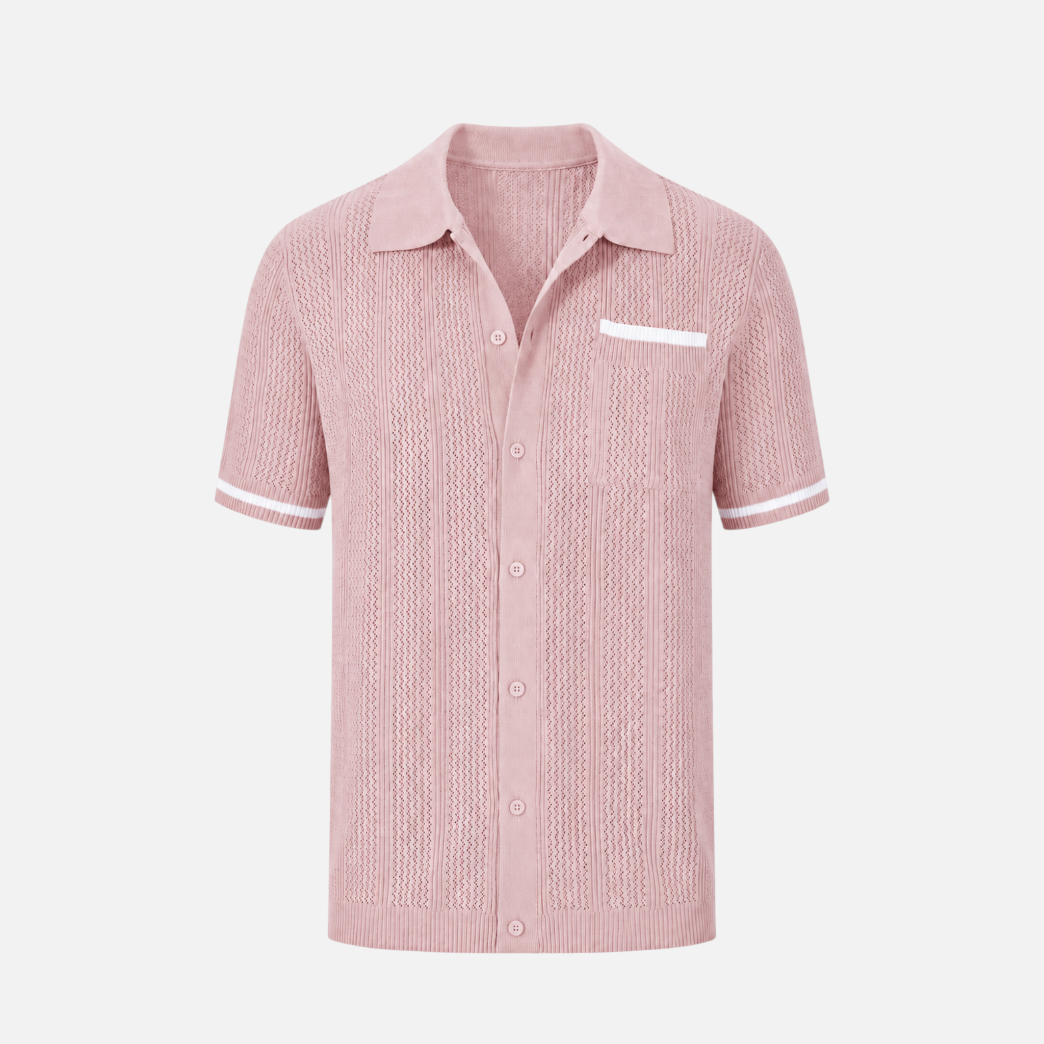 Valeniri | Men's Casual Shirt Breathable Knit Resort Wear