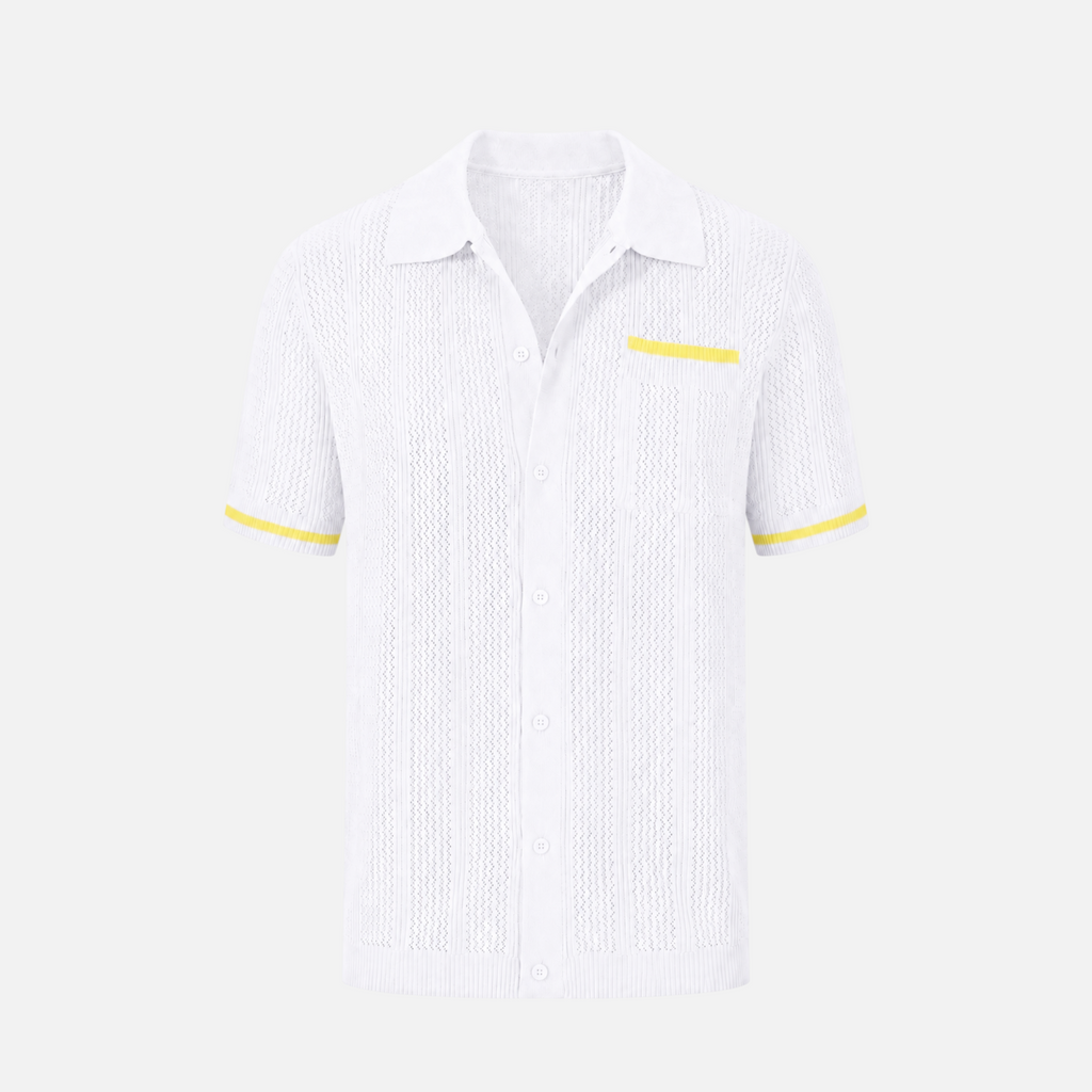 Valeniri | Men's Casual Shirt Breathable Knit Resort Wear