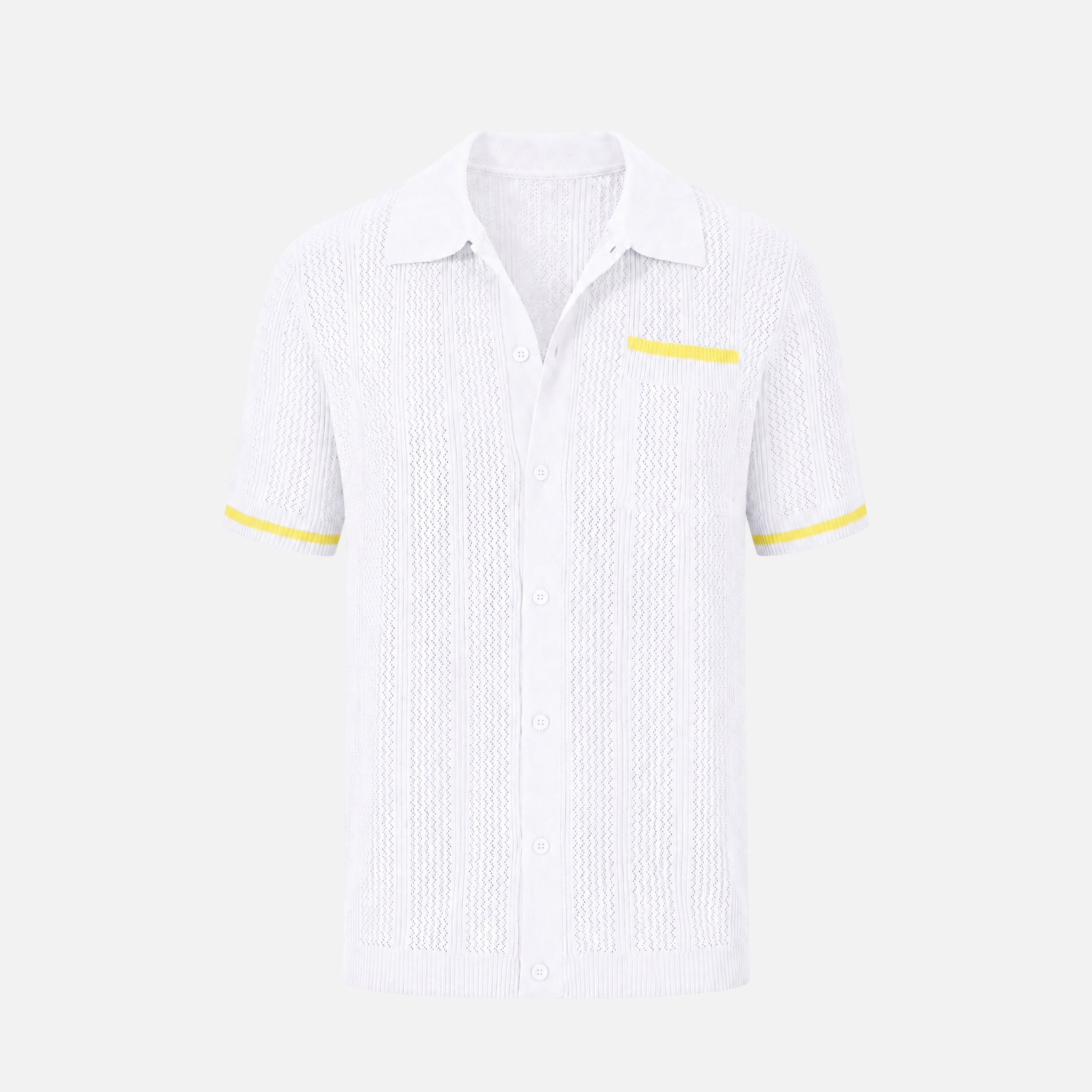 Valeniri | Men's Casual Shirt Breathable Knit Resort Wear