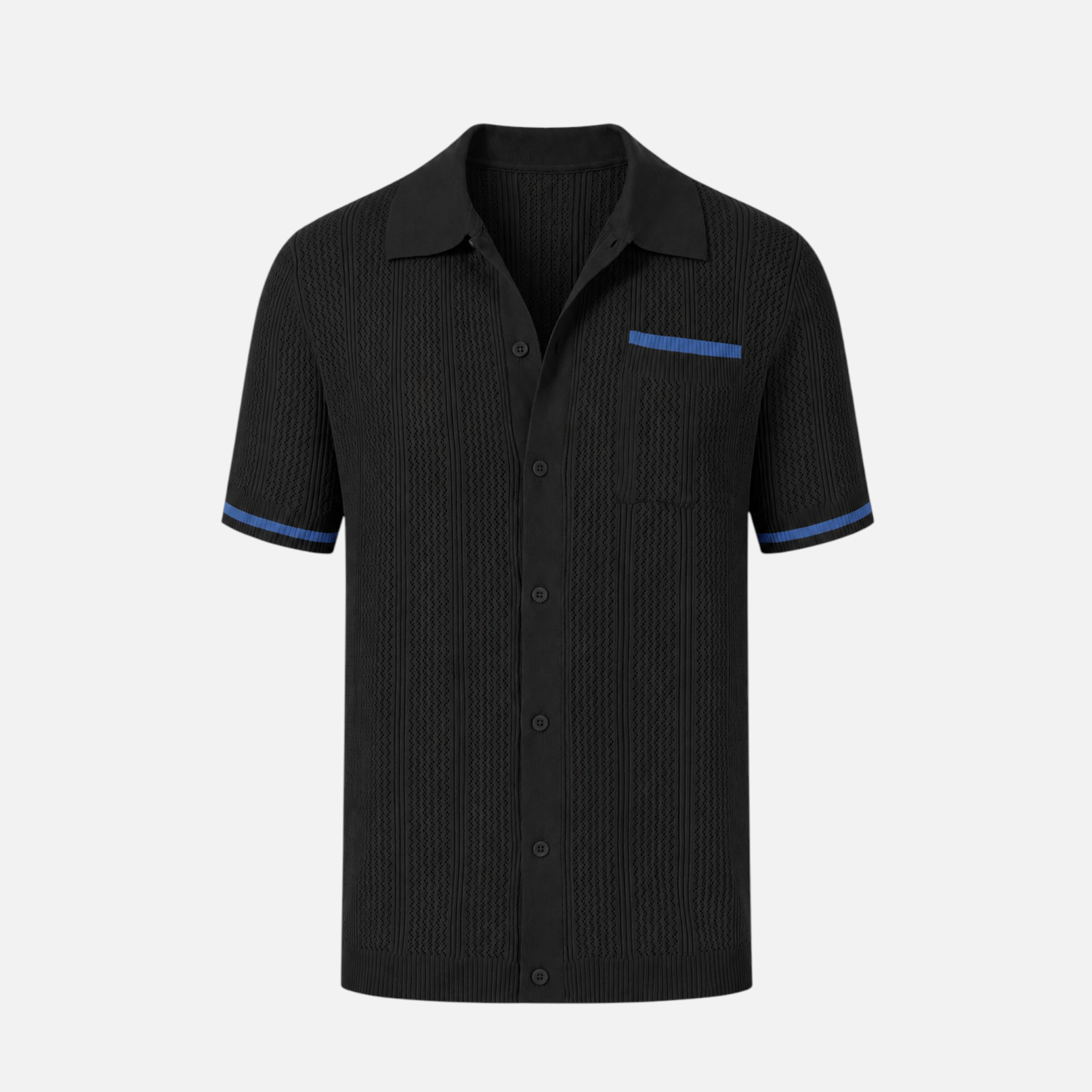 Valeniri | Men's Casual Shirt Breathable Knit Resort Wear