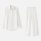 Valeniri | Women's Resort Cotton Linen Top and Pants Set Loose Fit