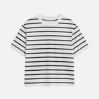 Valeniri | Men's Boxy Crew Neck Tee – Classic Striped Shirt