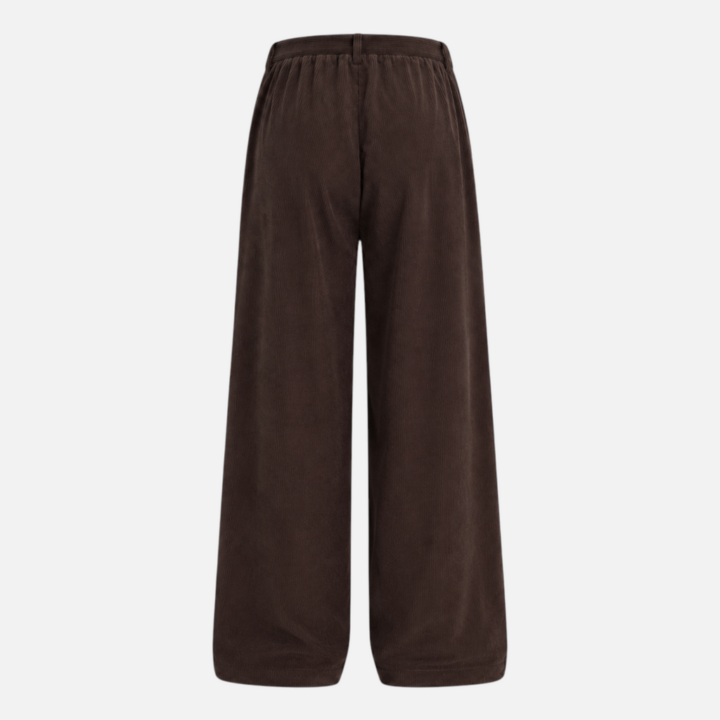 Valeniri | Women's Corduroy Trousers Relaxed Fit Wide Leg Casual Pants