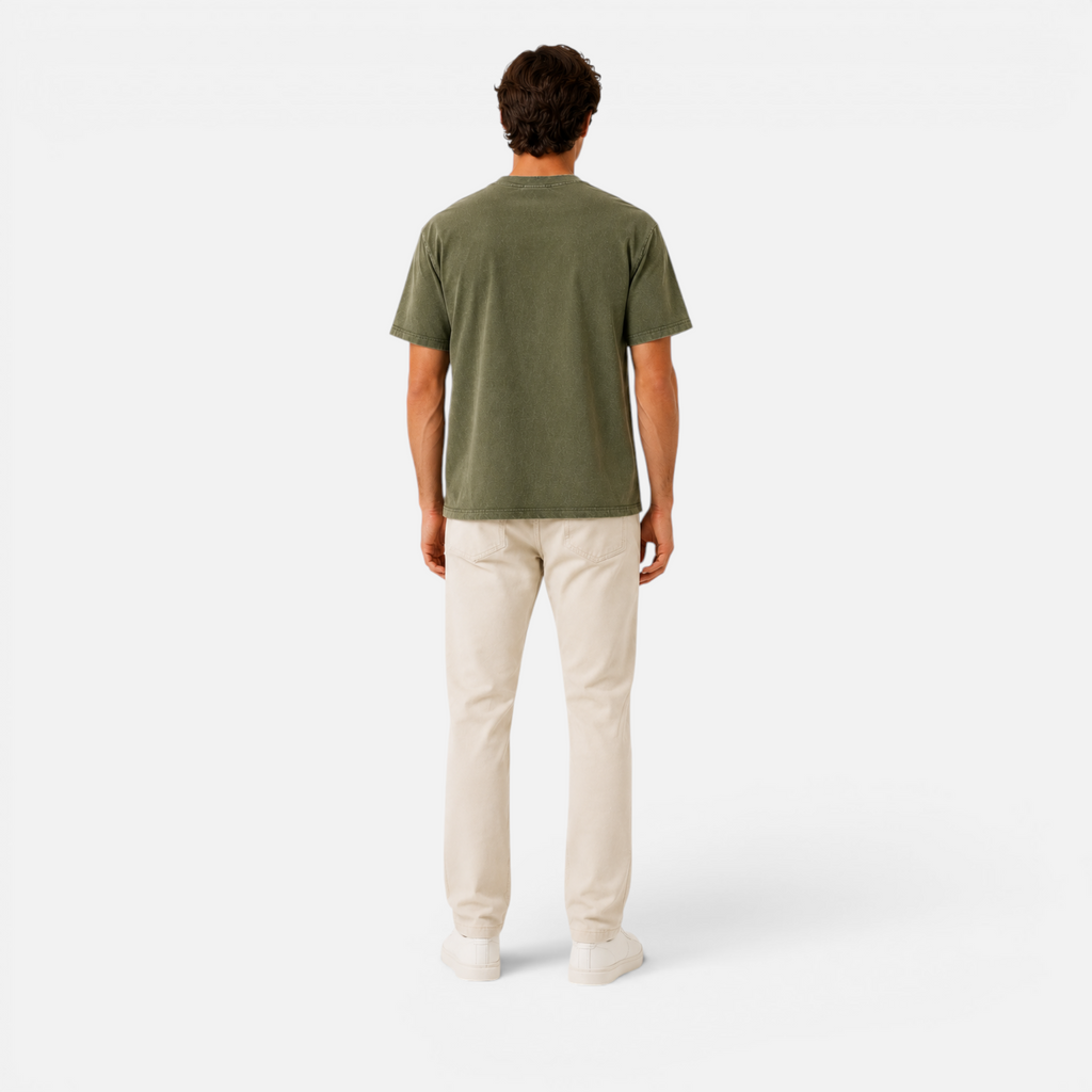 Valeniri | Men's Boxy T-Shirt Relaxed Fit Cotton Crew Neck