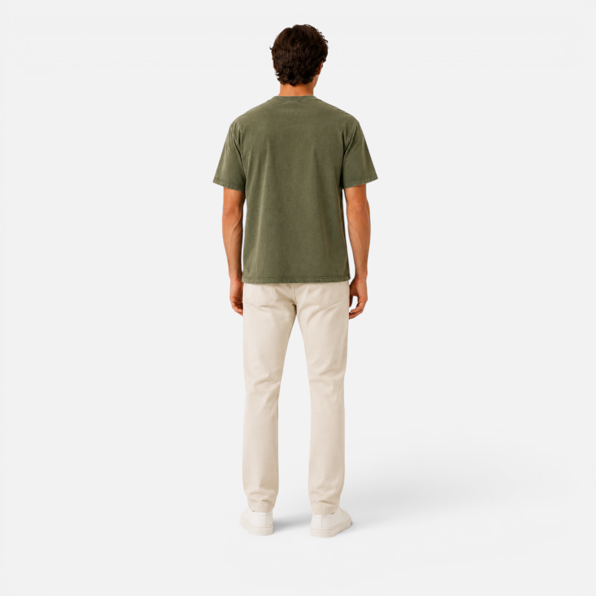 Valeniri | Men's Boxy T-Shirt Relaxed Fit Cotton Crew Neck