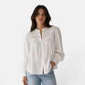 Valeniri | Women's Long Sleeve Linen Shirt Classic Casual Top