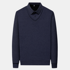 Valeniri | Men's Long Sleeve Polo Sweater Classic Knit Smart Casual
