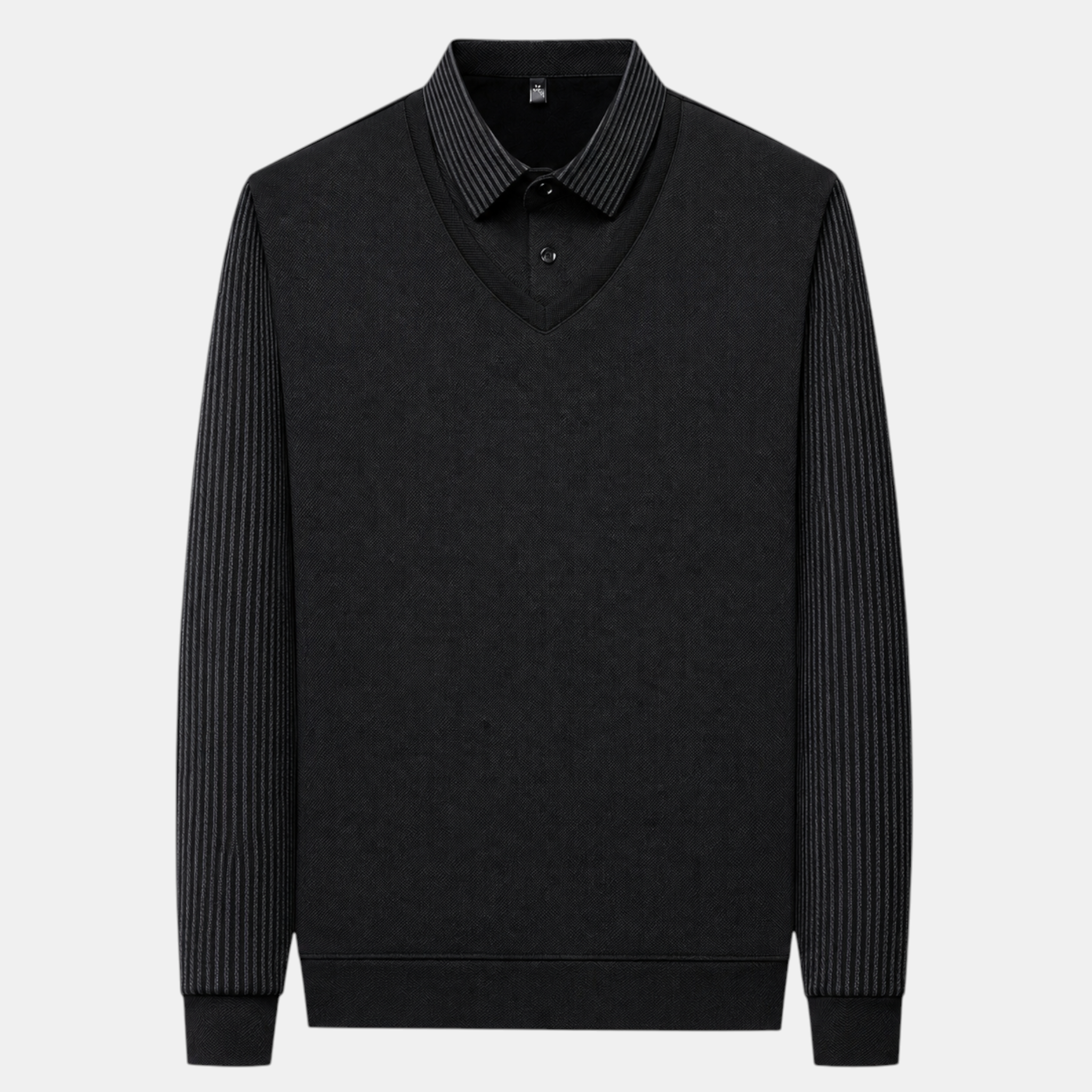 Valeniri | Men's Long Sleeve Polo Sweater Classic Knit Smart Casual