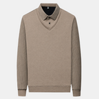 Valeniri | Men's Long Sleeve Polo Sweater Classic Knit Smart Casual