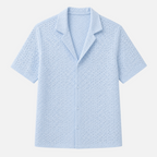 Valeniri | Men's Crochet Polo Shirt – Breathable Button Top