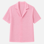 Valeniri | Men's Crochet Polo Shirt – Breathable Button Top