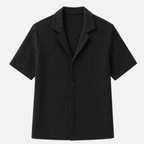 Valeniri | Men's Crochet Polo Shirt – Breathable Button Top