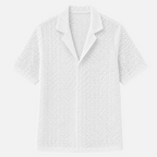 Valeniri | Men's Crochet Polo Shirt – Breathable Button Top