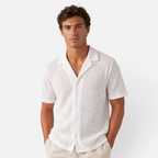 Valeniri | Men's Crochet Polo Shirt – Breathable Button Top
